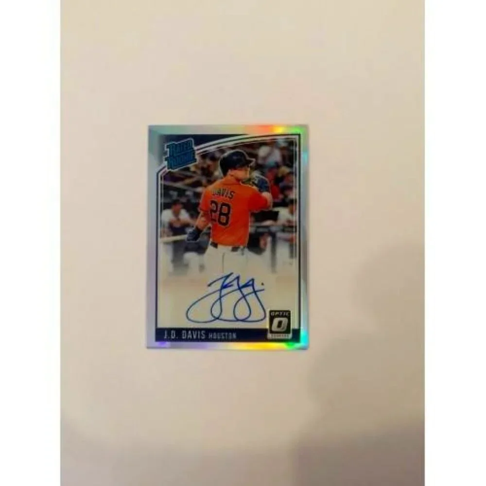 2018 Donruss Optic JD Davis Houston Astros J.D. Auto #RRS-JD (031)
